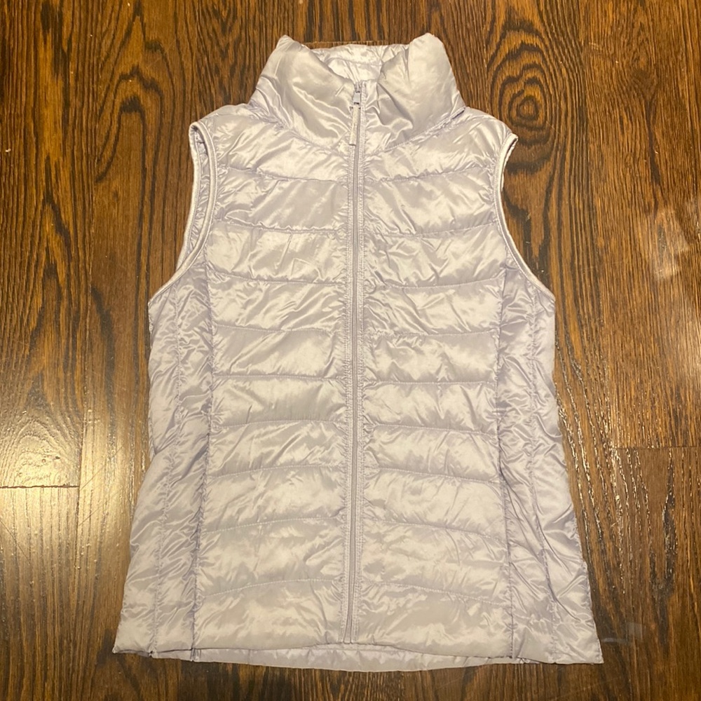 Uniqlo, women’s lightweight vest, XS (ice-blue)